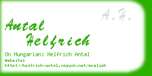 antal helfrich business card